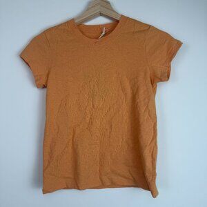 Everlane 100% Cotton Short Sleeve Crewneck Tee Shirt Top Orange Tan XXS
